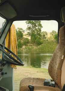 Crochet Seat Covers - Chestnut Brown