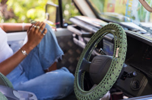 Forest Fern - Steering Wheel Cosie